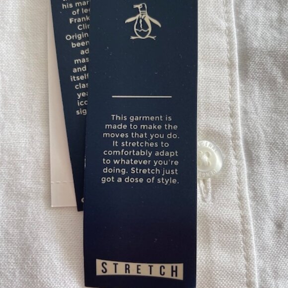 Penguin new 100% stretch cotton white shirt size XL - Picture 3 of 6